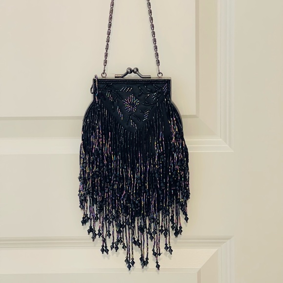 Black beaded clutch - Picture 5 of 5